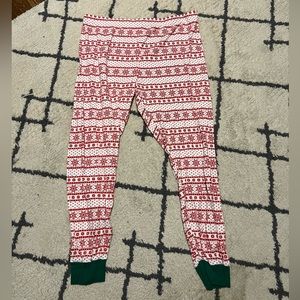 Carter’s fair isle Christmas pajama bottoms size XXL